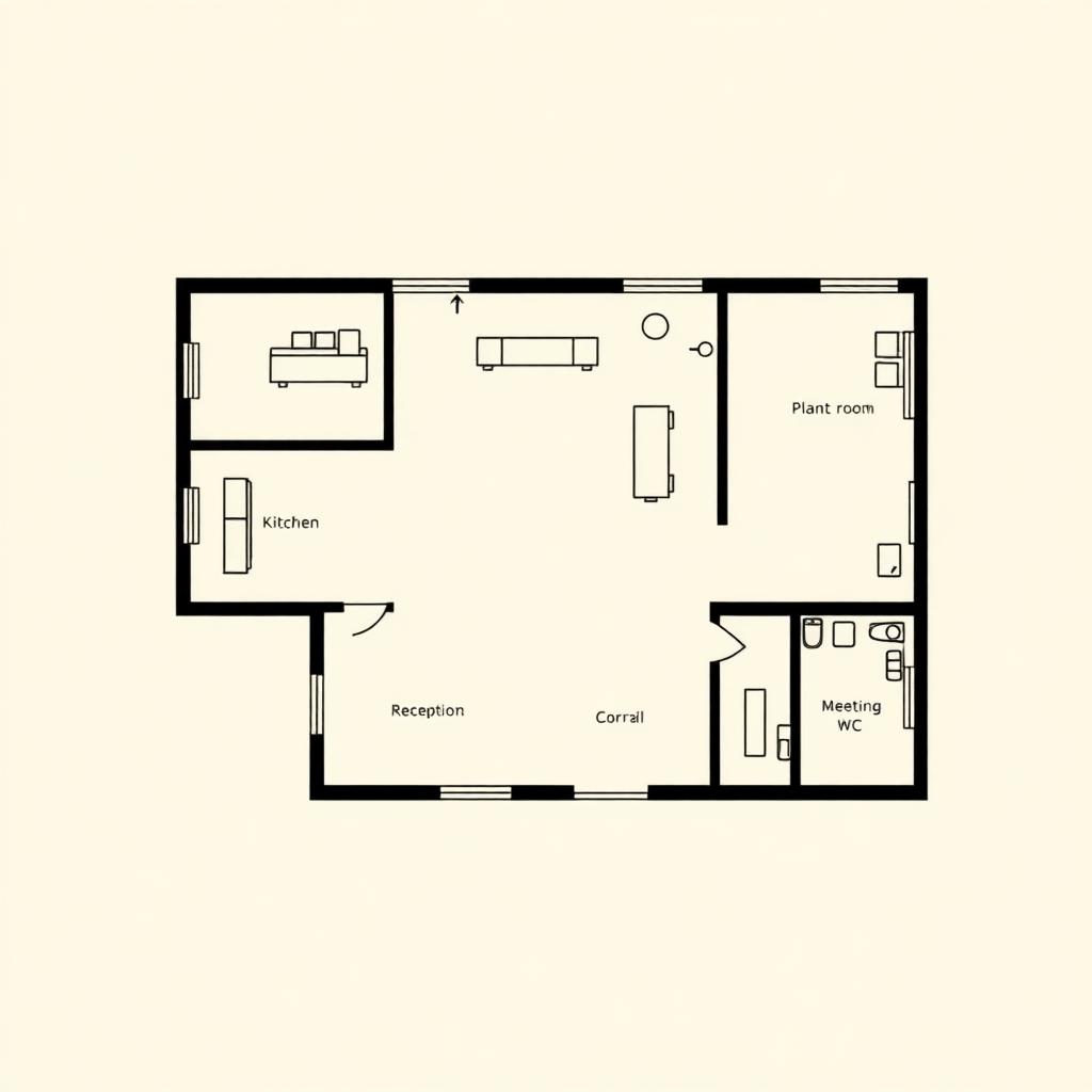 Floor plan of Riverside Office