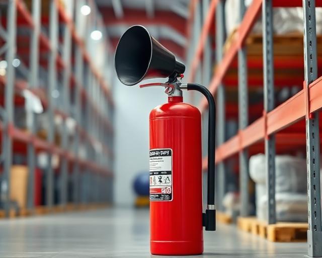 CO2 Extinguisher at D. & E. Warehouse